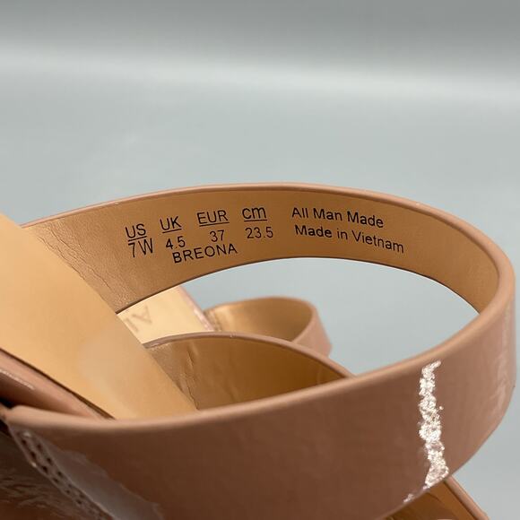 NEW Naturalizer Women’s Breona Slide Wedge Sandals Taupe Size 7W - Picture 5 of 11